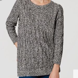 LOFT Cable Knit Tunic Sz L